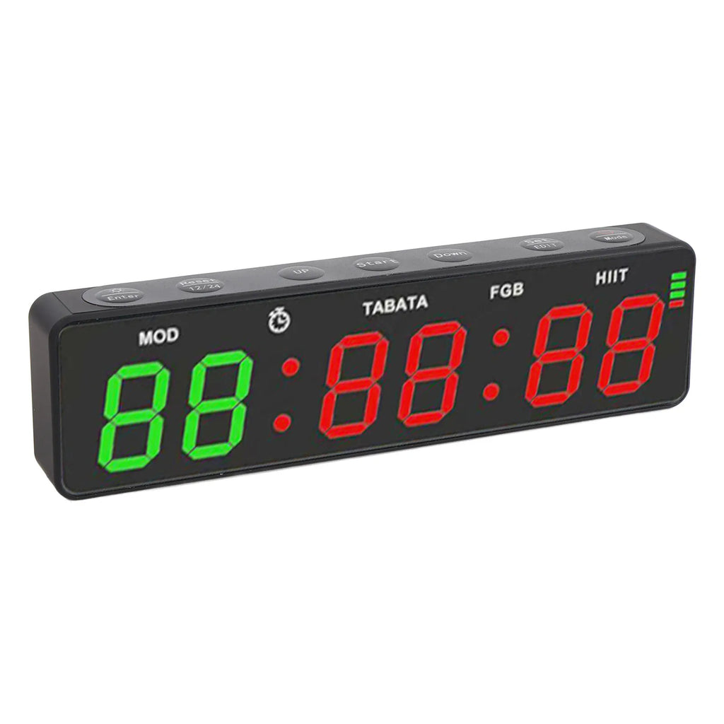 Fitness Digital Timer Gym Timer Clock HIIT Mode Portable Countdown and Count Up Rechargeable Stopwatch Magnetic for Boxing