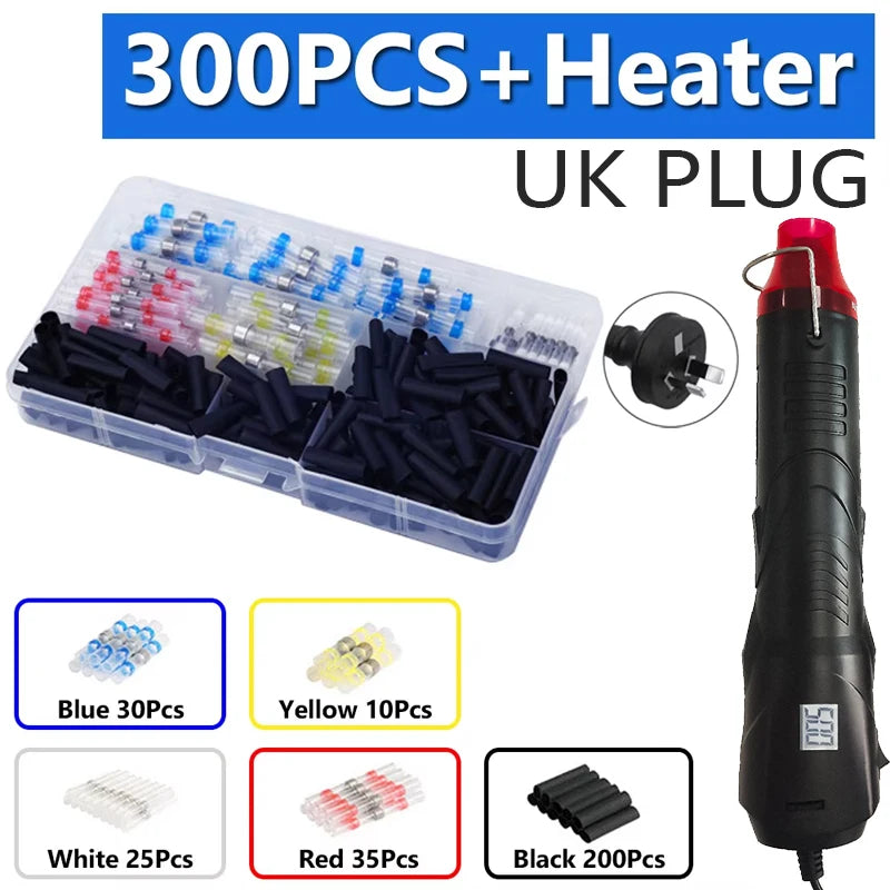 220V HEAT GUN Hot Air Gun Electric Power Temperature Blower 250W Display DIY Craft Embossing Shrink Wrapping PVC Cable Repair