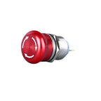 Metal Emergency Stop Button  Switches 12V/220v Latching  Knob Rotary Switch Waterproof Socket  Power-off Stop momentary