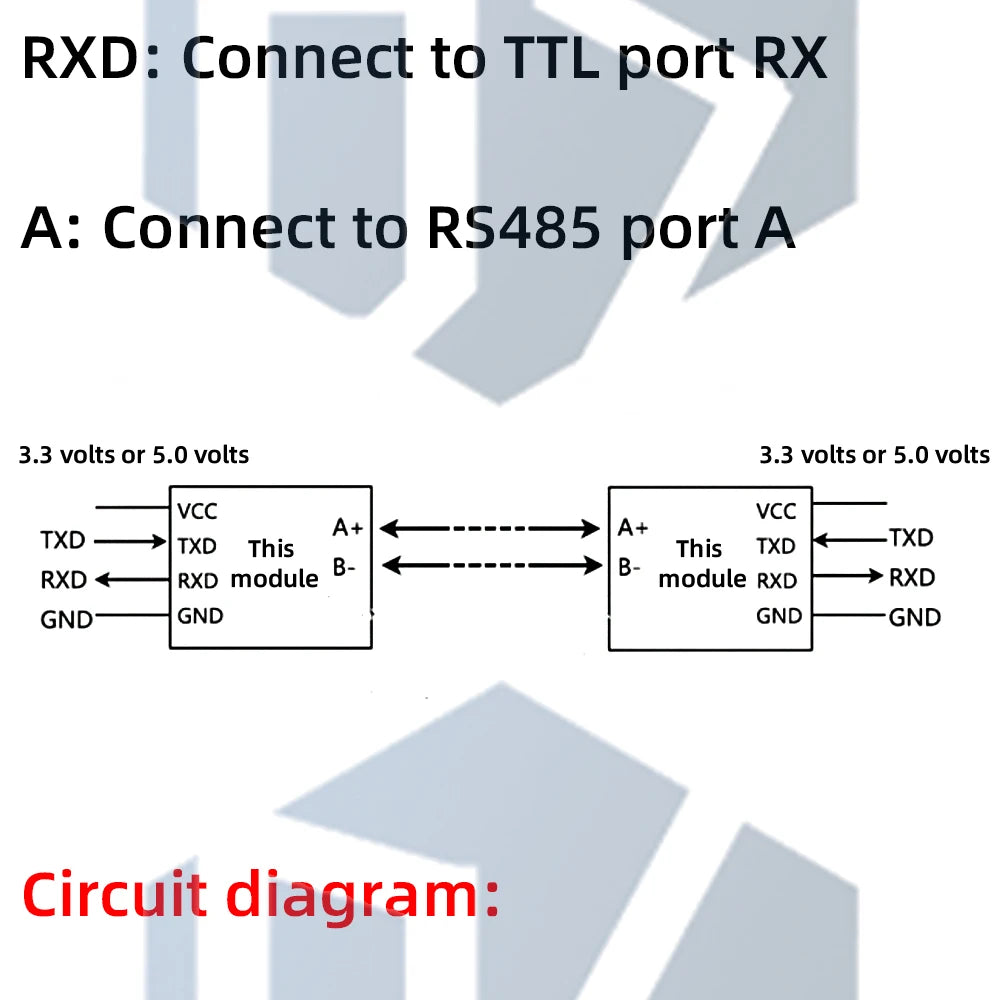 1~5PCS TTL to RS485 Communication Module (ZY-MAX485/SP485): 5V Level Conversion – Compatible for Arduino