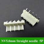 5/10/30/50/100Pcs NV5.0mm Pitch 5.0mm 2P 3P 4P 5P 6P Connector With Housing Straight Neddle Terminal Socket Replaces JST Plug