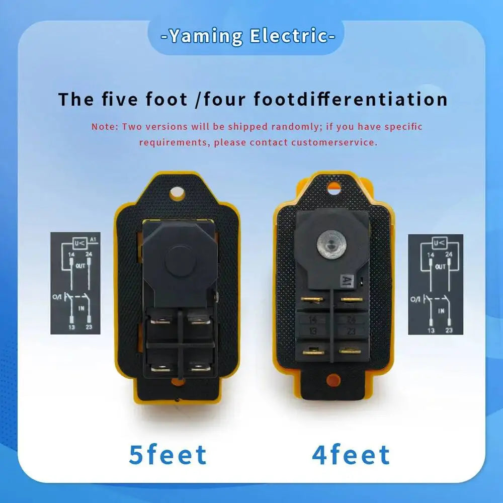 YCZ3-C Electromagnetic Switch 4/5 Pins On Off 2 Position Momentary Reset Push Button With Cover IP55 Waterproof Emergency Stop