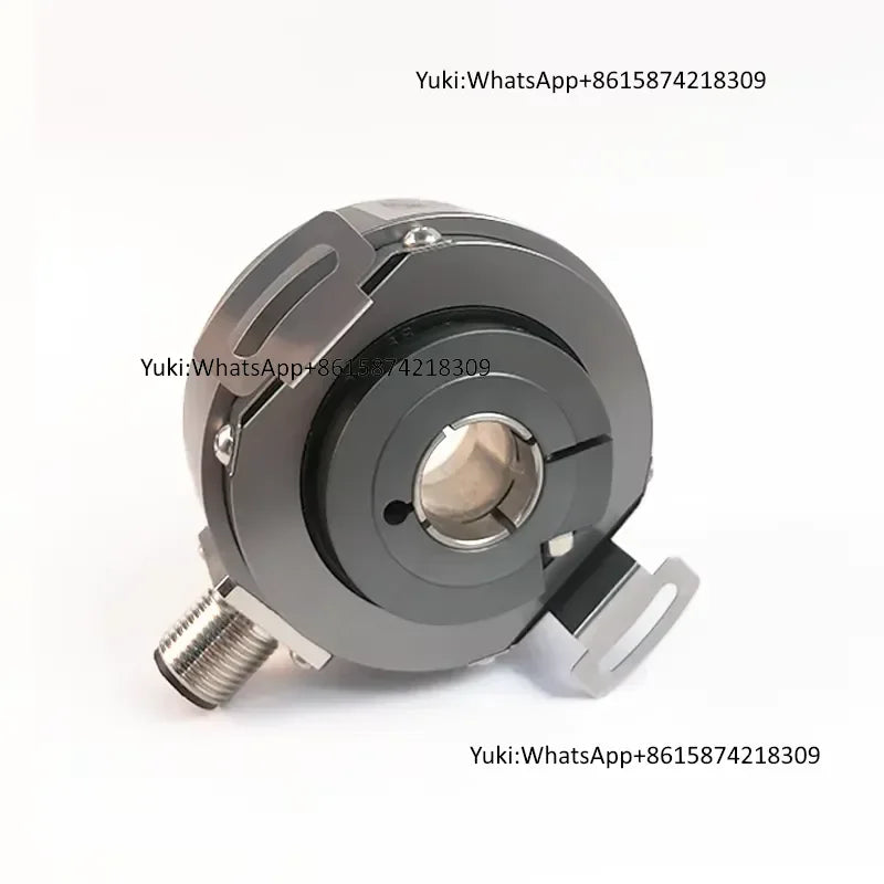 HENGXIANG KJ58 Gray Code Absolute Encoder 12bits Single Turn Hollow Shaft IP65 Protection DC5V-30V 58mm OD Spring Plate Mount