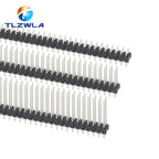 2.54mm 2X40 Pin Single Double Row Male Connector PCB Board Pin Header Long 8.5/11.5/13/14/15/17/19/25/30mm 1X40P Strip Pinheader