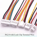 10pcs JST PA2.0 Terminal Wire Harness 2P3P4p5P6P PAE2.0 26awg Single/Double 10/20/30cm Lock Electronic Connector Jumper Cable