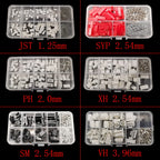 1Box JST 1.25mm/SH 1.0/ZH1.5/PH2.0/SYP/SM/XH 2.54mm/VH 3.96mm Pitch 2 3 4 5Pin Male Female Housing Terminal Pin Header Connector