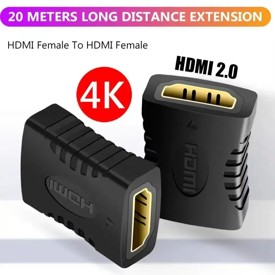 HDMI Female to Female Connector HDMI Extension Cable High-Definition Connector Version 1.4 Computer Video HDMI Straight Connecto