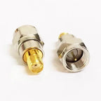 5/20Pcs RF Coaxial Coax Adapter, SMA Male To F Female, F-Type Female Jack to SMA Male Plug, Gold Plated Straight Connector