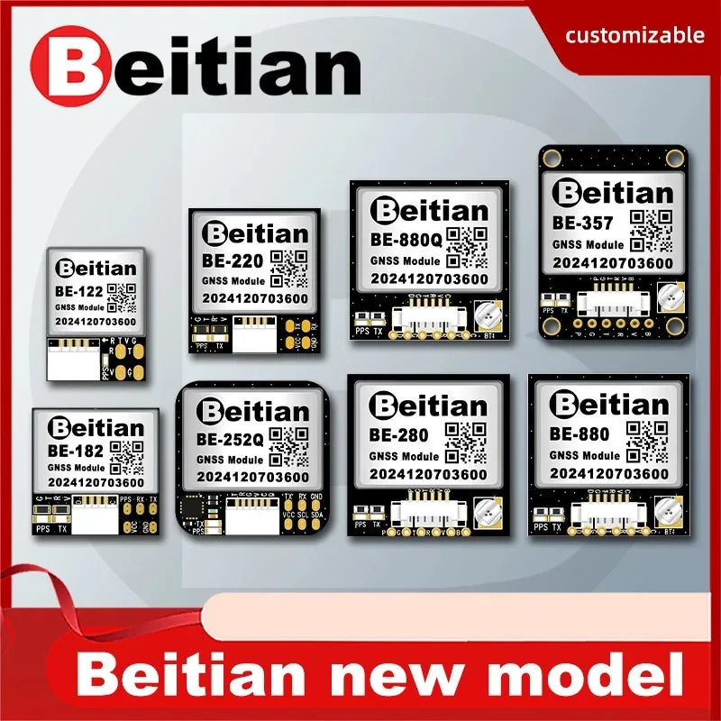 Beitian GPS Module with Compass M8 M9 M10 Ceramic Antenna on-board flight controller FPV GNSS GPS Receiver Antenna Module Ublox