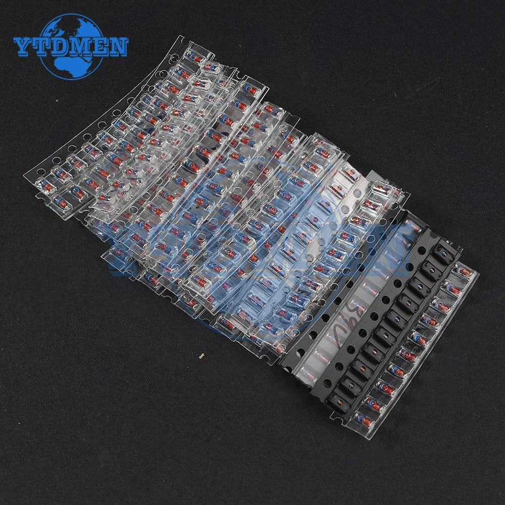 370PCS AMS1117 Voltage Regulator & SMD Diode Kit LL34 0.5W Zener Diode 2V-39V + 1N4148 Switching Diodes Electronic Component Kit