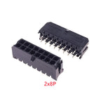 10-500 Pcs PCB Male Header Pin Vertical Through Hole 2 4 6 8 10 12 14 16 18 20 24 Circuits Molex 43045 Micro-Fit 3.0 mm Dual Row