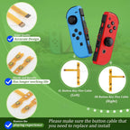 SL/SR Button Flex Cable for Switch/Switch OLED Premium Joy Con Key Ribbon Side Indicator Light Cable Replacement Repair Parts