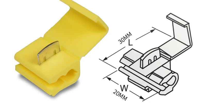 50/20/10PCS Red Electrical Cable Connectors Fast Quick Splice Lock Wire Terminals Crimp 22-16 18-14 12-10AWG Wire Connector