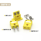 1~100pcs Thermocouple Miniature Socket & Plug Connector K/T/J/E Type Panel Mount Thermocouple Plugs and Sockets Sensor