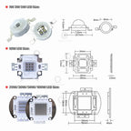 LED IR red 740 805 810 850nm 940 730nm 970nm 10w 20w 30w 50w 100w  cob Light High power infrared Chip  EPILEDS EPISTAR 1pcs