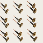 RG316 Cable SMA to SMA RP SMA Male Plug & Female Jack Right Angle Connector Coax Jumper Pigtail Cable