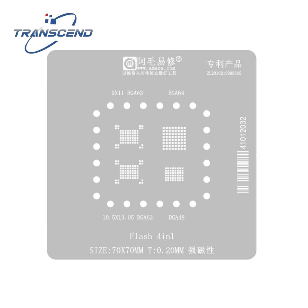 Reballing Stencil Template BGA63 BGA64 BGA48 For NAND Flash Memory Positioning Solder Plate Tin Net
