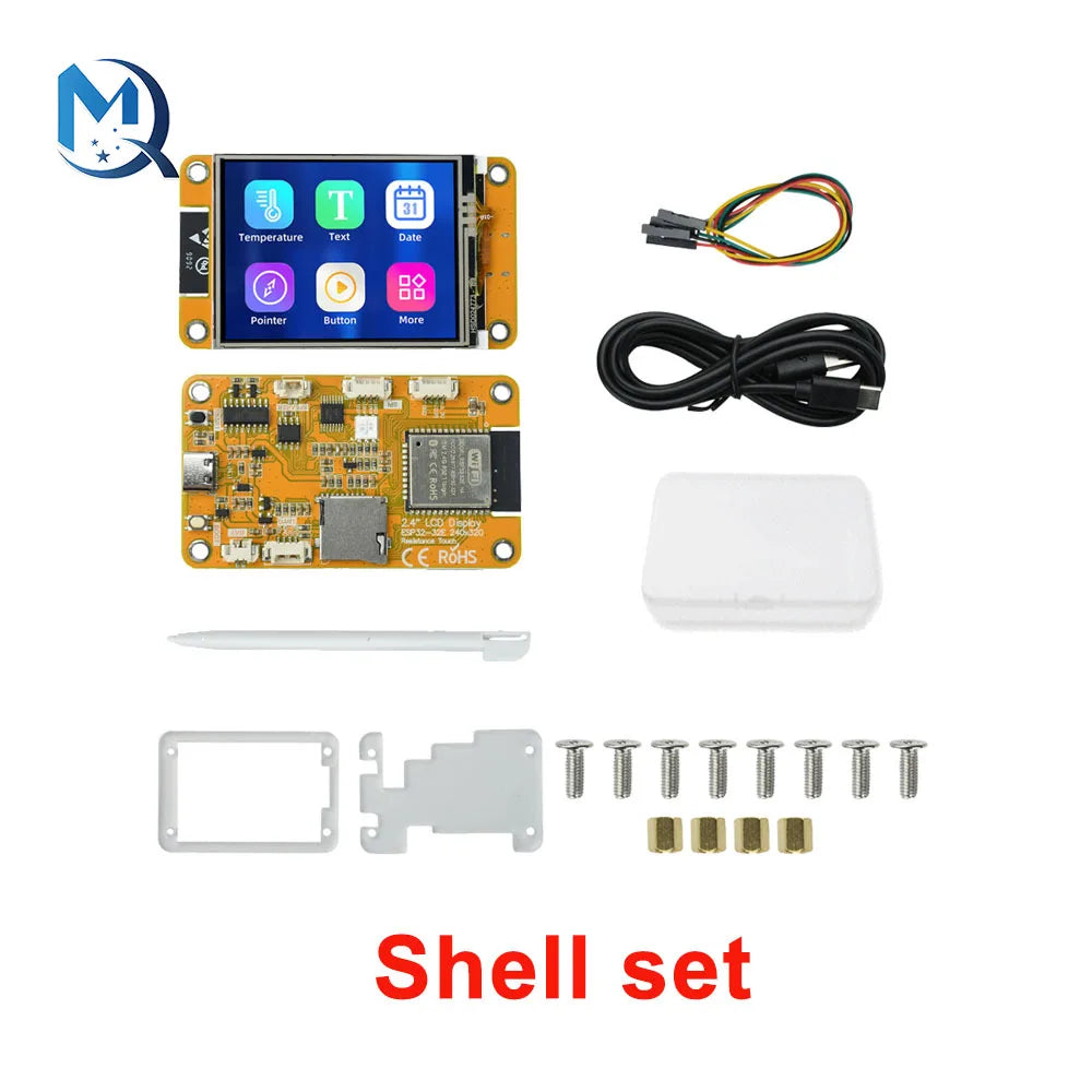 ESP32 2.4-Inch Capacitive Touch Display Wifi Bluetooth Development Board 240 x 320 Resolution Development Board CH340 Type C