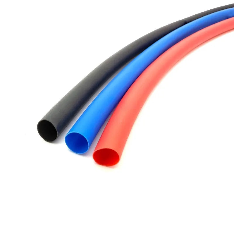 2:1 Times Shrink Heat Shrink Sleeve Tubes Set Thermoresistant Tube Wire Insulated Wiring, Red, Blue, Black Totaling 3 m