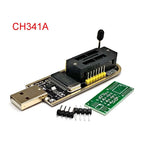 CH341A/CH341B 24 25 Series EEPROM Flash BIOS USB Programmer Module SOIC8 SOP8 Test Clip for EEPROM 93CXX / 25CXX / 24CXX DIY KIT