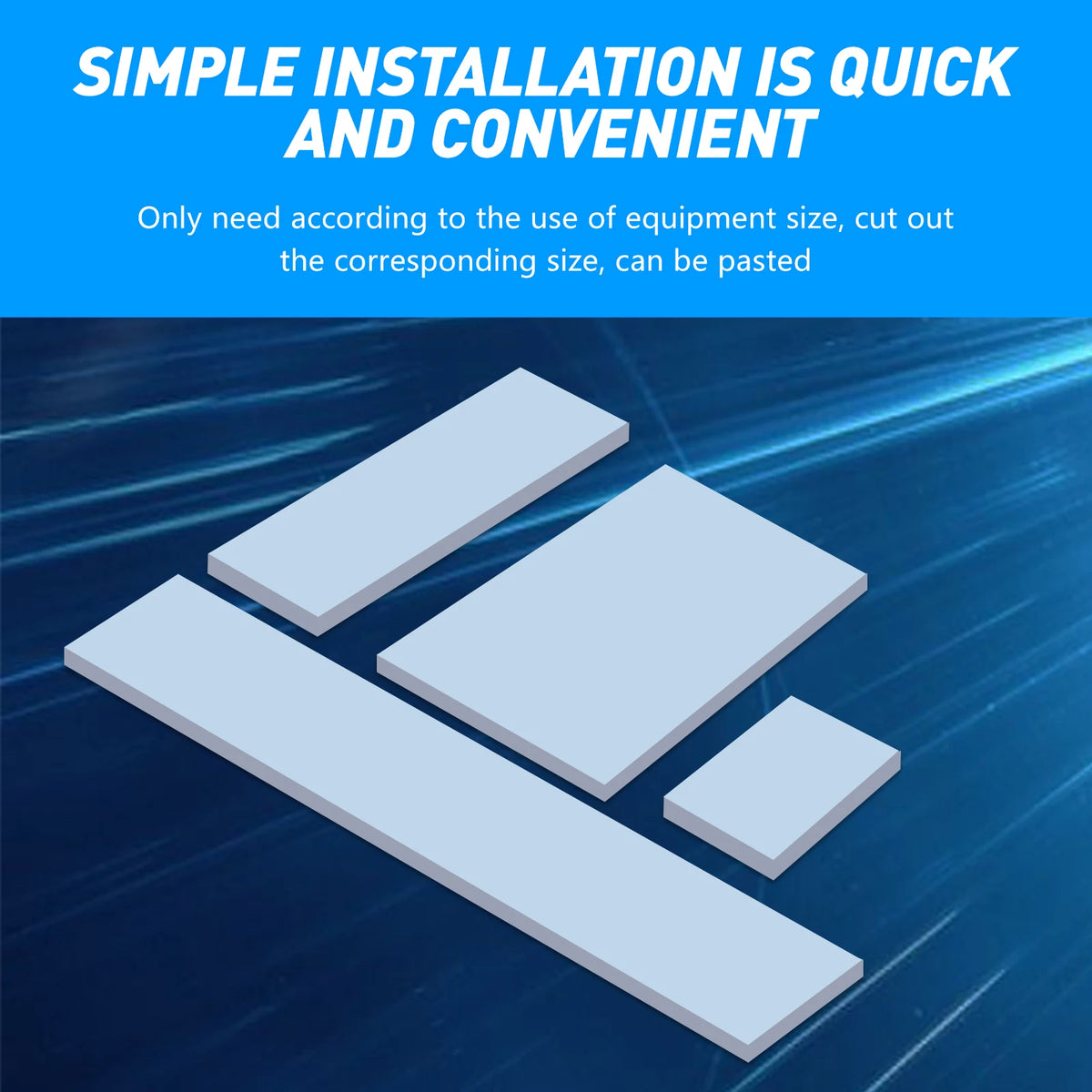 UPSIREN OEM Thermal Pad Silicone Plaster Thermal Pad CPU GPU Card Water Cooling Mat 100X100mm High Quality Heatsink Cooling pad