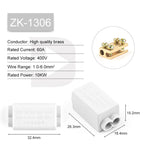 5PCS High Power Sistributor ZK/T Type 60A/80A/100A  without disconnection Quick Wiring Terminal Block Junction box Connector