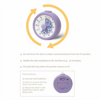 60 Minute Visual Timer Self Discipline Silent Operation Countdown Alarm Clock Square / Round Design Visualization