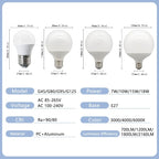 1-5pcs G80 G95 G120 7W-18W G45 LED Bulb Lamps E27 BASE Light Bulb AC 85V 265V Lampada Living Room Home Bulb Warm Cold White