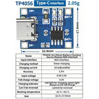10PCS Micro/TYPE-C/MINI USB 5V 1A 18650 TP4056 Lithium Battery Charger Module Charging Board With Protection Dual Functions XCW