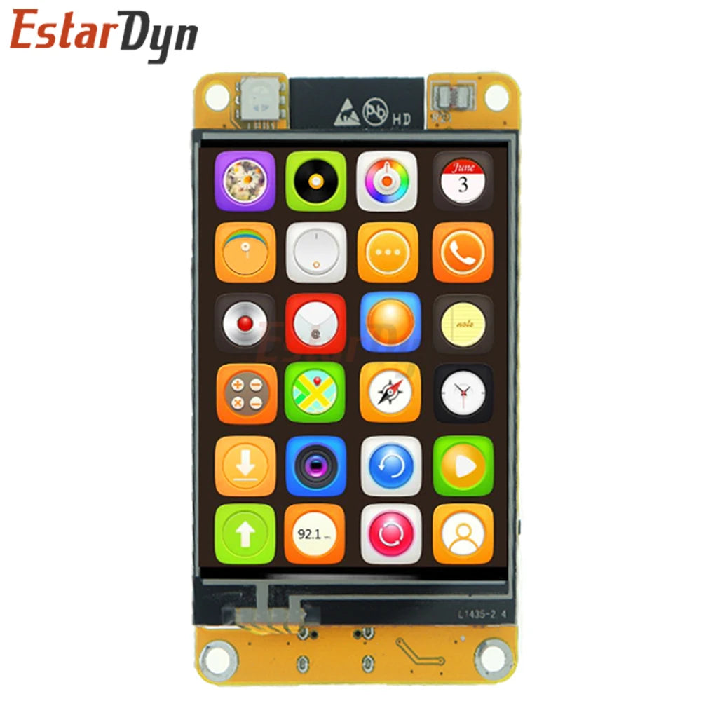 Estardyn ESP32 2.4" Capacitive Touch Display 240x320, TFT LCD Module WiFi Bluetooth LVGL HMI for IoT