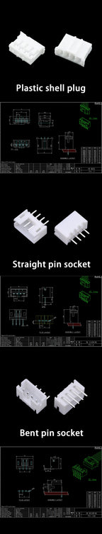 JST PH2.0 2/3/4/5 Pin Terminals Plastic Shell Male Plug + Female Socket Wire Connector PH2.0 2P 3P 4P 5P 6P 7P 8P 9P 10P 12P