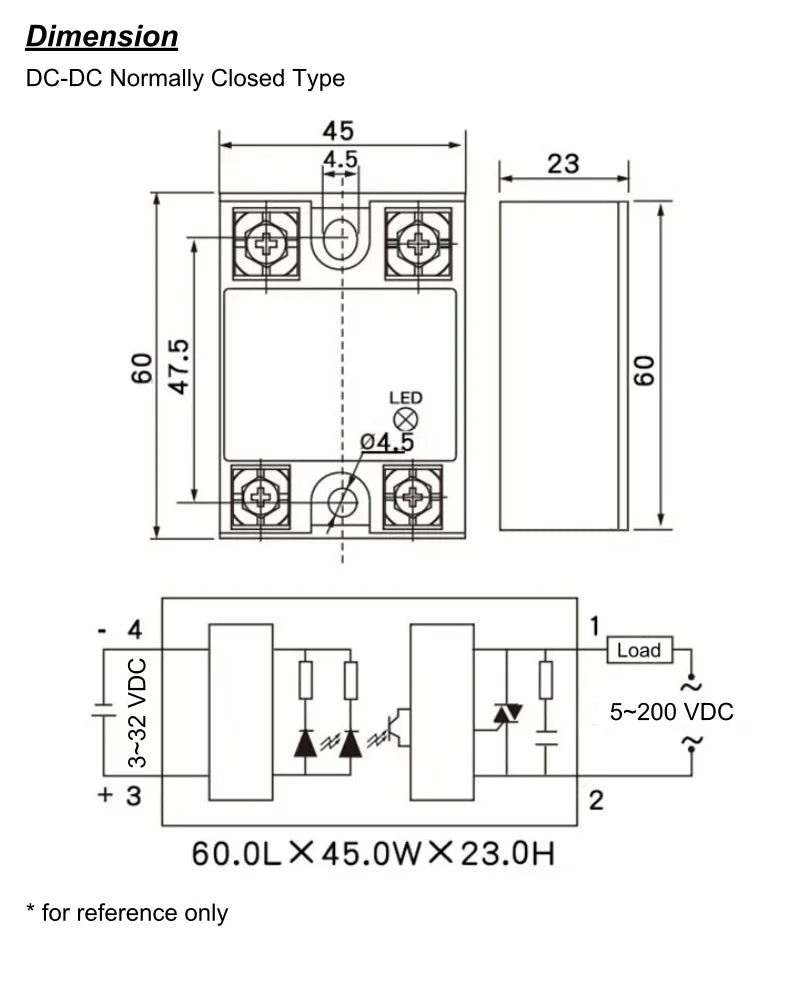 Wholesale Lot SSR DD DC to DC 36v 40A Module 12 Volt 30 AMP 50AMP Normally Closed Type Solid State Relay