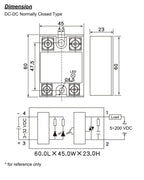 Wholesale Lot SSR DD DC to DC 36v 40A Module 12 Volt 30 AMP 50AMP Normally Closed Type Solid State Relay