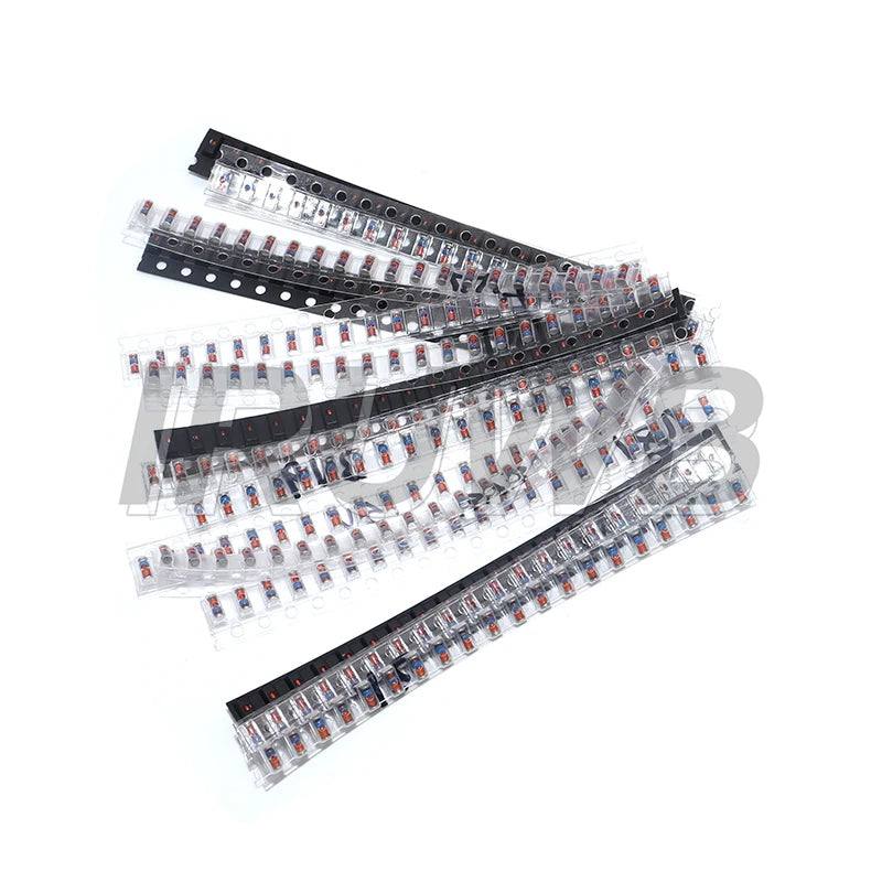 300PCS SMD Diode Set 1N4148 0.5W 1/2W 3V-24V 2V-39V SMD LL34 Zener Diode Kit