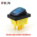 FILN Heavy Duty IP68 Waterproof LED Toggle Rocker Switch T8530A12V/220VRed/Blue/Green ON/OFF Ideal for Car & Marine Use