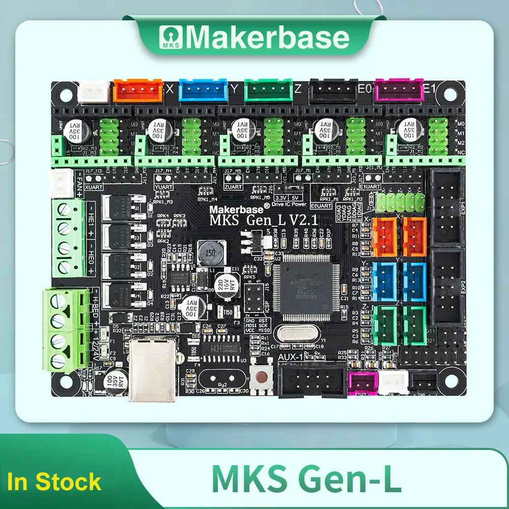 Makerbase MKS Gen-L V1.0 &V2.1 3D Printer Control Board Motherboard with MKS TMC2208 MKS TMC2209 Kit Available Uart Mode Gen L