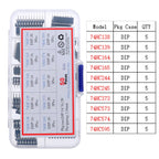 IC Integrated Circuit Chip Assortment Kit DIP SMD series 74HCXX 74LSXX CD4000 Common CMOS Logic IC Sockets set DIY Mix Pack