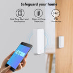 Tuya Wifi Door Sensor Window Entry Sensor Security Burglar Magnetic Sensor Alarm Smart Life Work With Alexa Google Home