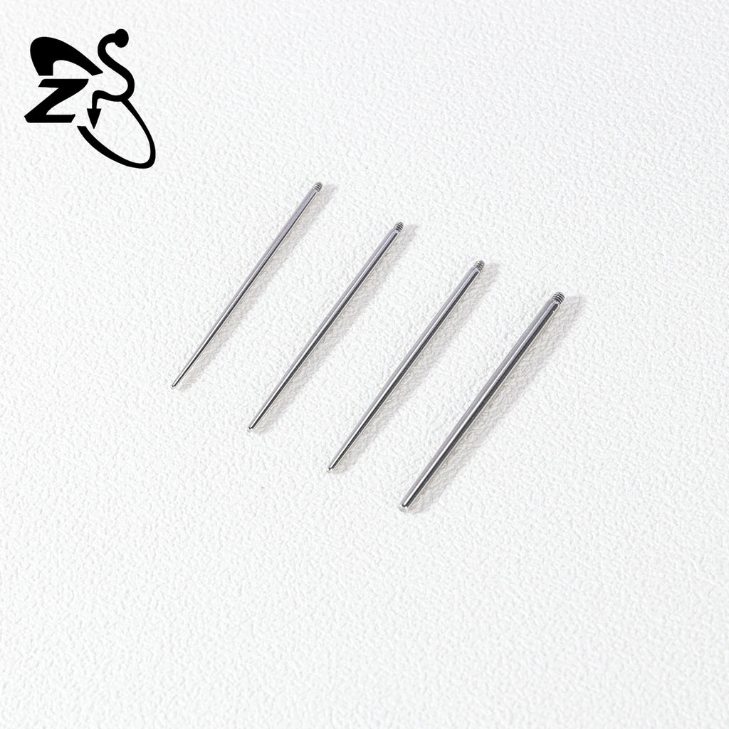 ZS 1 Piece G23 Titanium Curved Taper Insertion Pin Tool Internal Thread Piercing Kit For Tragus Helix Lip Nose Piercing Jewelry