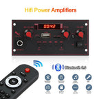 2*10W Bluetooth 5.0 MP3 Decoder Board 20W Amplifier Audio Player 5V DIY MP3 Player Car FM Radio Module TF USB Mic Record
