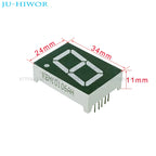 10pcs 10Pins 1106AS 1106BS 1 Inch 1 Digit Bits 7 Segment Red LED Digital Display Digitron Common Anode Cathode C-A C-C