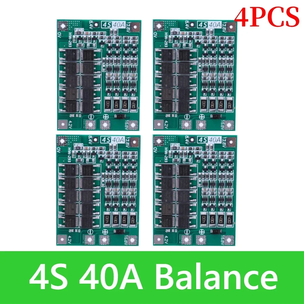BMS 3S/4S 5A 10A 20A 25A 40A 60A Li-ion Lithium Battery Charger Protection Board 18650 For Drill Motor 12V with Enhance/Balance