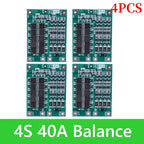 BMS 3S/4S 5A 10A 20A 25A 40A 60A Li-ion Lithium Battery Charger Protection Board 18650 For Drill Motor 12V with Enhance/Balance