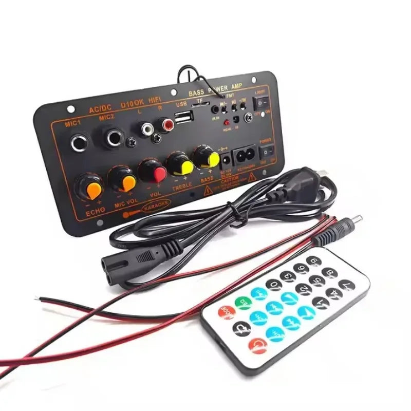 D100 BT Amplifier Board Karaoke Audio Speaker Subwoofer Bass Hifi Amplificador Board Audio Amplifier Board 100W for car home