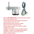 GM3865 DC 520 Reduction Motor 13 Wire Magnetic Hall Encoder Disk Motor 12V24V6V