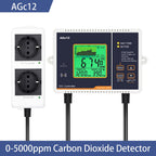 CO2 Monitor Controller LCD Digital Carbon Dioxide Controller CO2 Concentration Tester NDIR Sensor CO2 Detector for Greenhouse