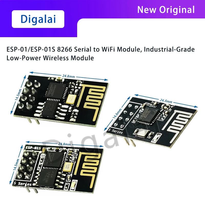 ESP-01/ESP-01S 8266 Serial to WiFi Module, Industrial-Grade Low-Power Wireless Module