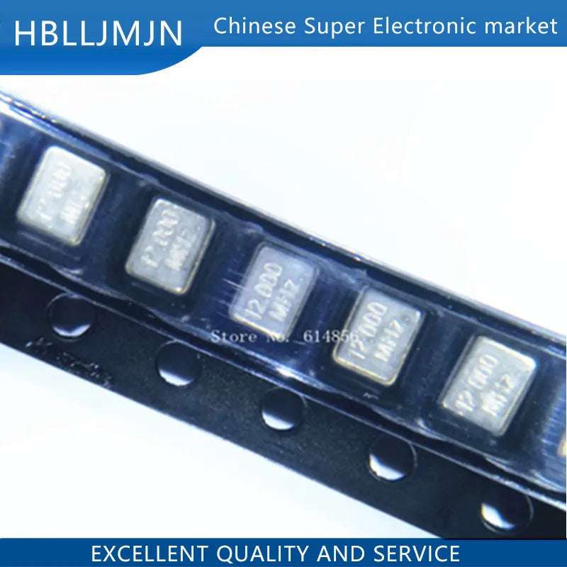 20PCS 3225 SMD  8MHZ 10MHZ 12MHZ 16MHZ 20MHZ 24MHZ 25MHZ 26MHZ 27MHZ 30MHZ 32MHZ 40MHZ 48MHZ Passive crystal oscillator