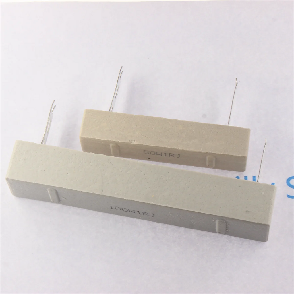 100W 50W Cement Ceramic Resistor Resistance 0.1 0.5 1R 2R 3R 4 5R 6 8 10R 12 15R 25 30 47 50 100R 150 200R 250 300 500R 1K Ohm