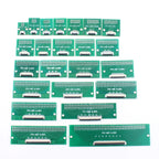 1pcs 4P 6P 8P 10P 12P 14P 15P 16P 18P 20P Test Board Adapter Double Rows Plate Connector 2.54mm 0.5mm Flip FPC Soft Flex Cable